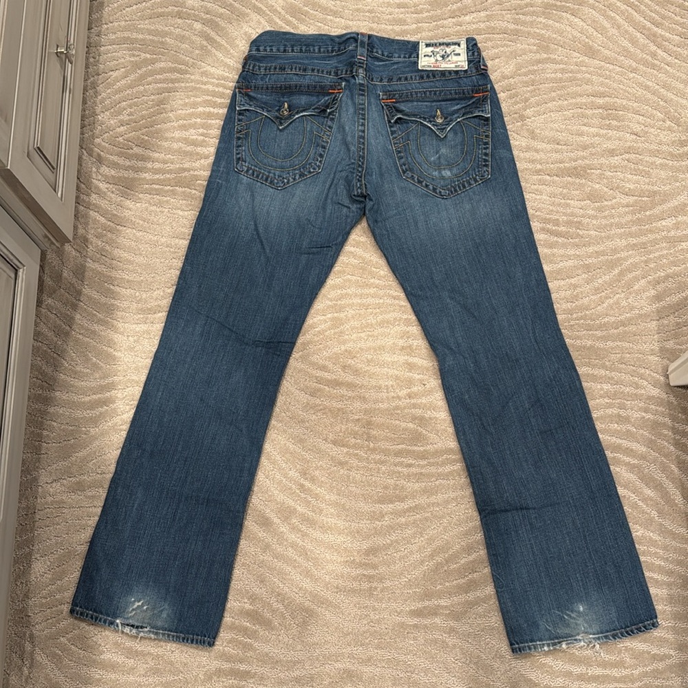 True religion distressed and faded men’s jeans size 34/34 - Picture 6 of 12